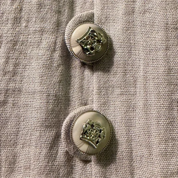 Sarah Collection Textured Cream Skirt / Blazer Set - Picture 12 of 15